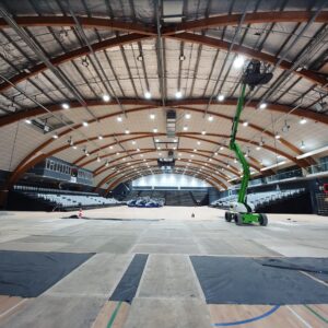 Arena 2 - ceiling upgrade in progress