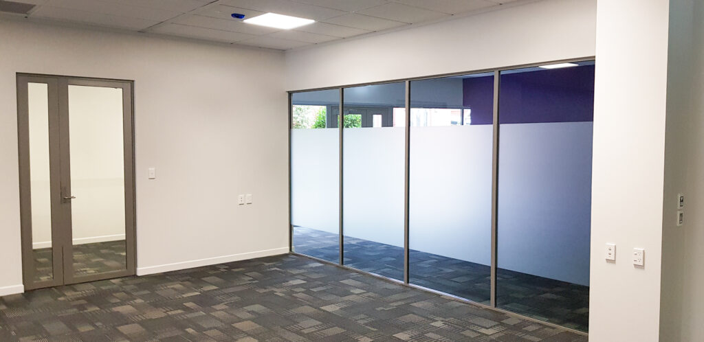 Potters Aluminium A132 Series Doors and Partitioning installed by MPP Ltd